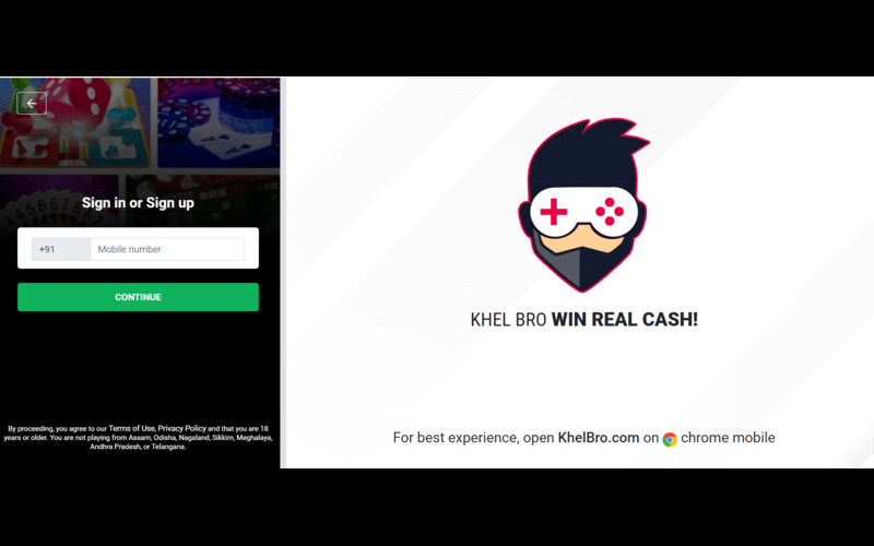 Khelbro Casino Login body image